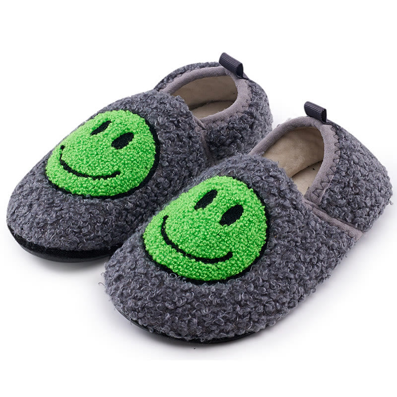 Plus Size Cute Smiling Face Slippers - Grey - EU50-51(US15-16) - image 4