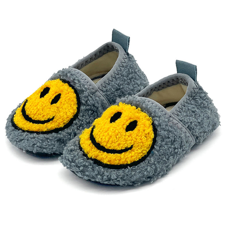 Plus Size Pink Smiley Face Slippers
