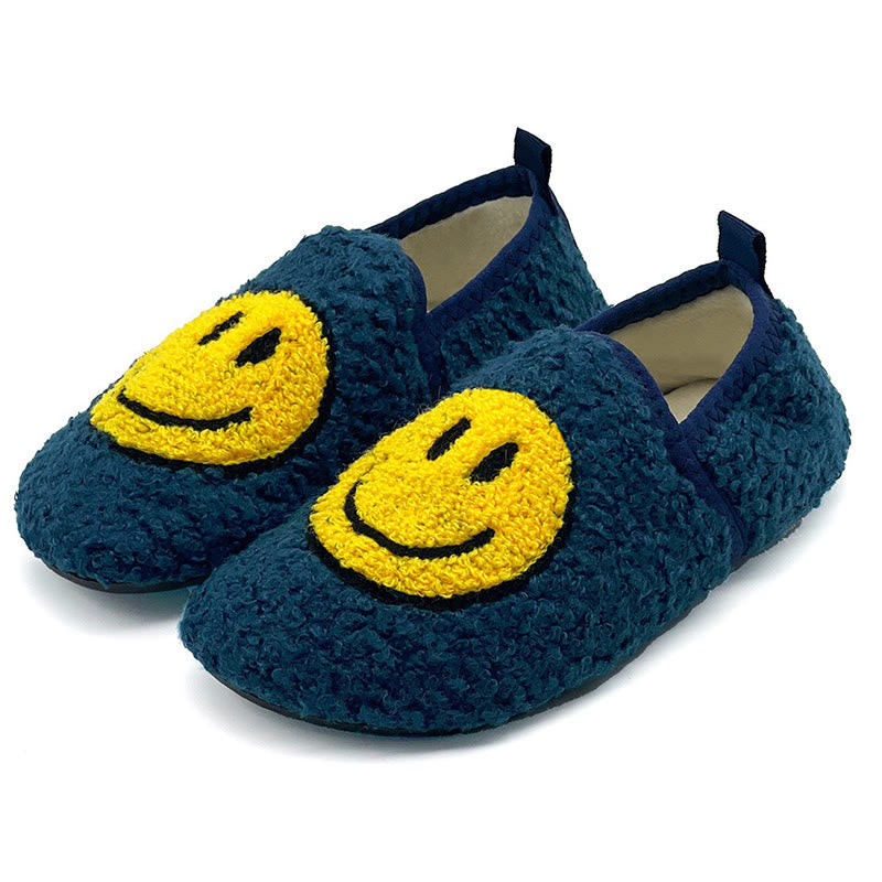 Plus Size Pink Smiley Face Slippers - Navy Blue - EU50-51(US15-16) - image 9