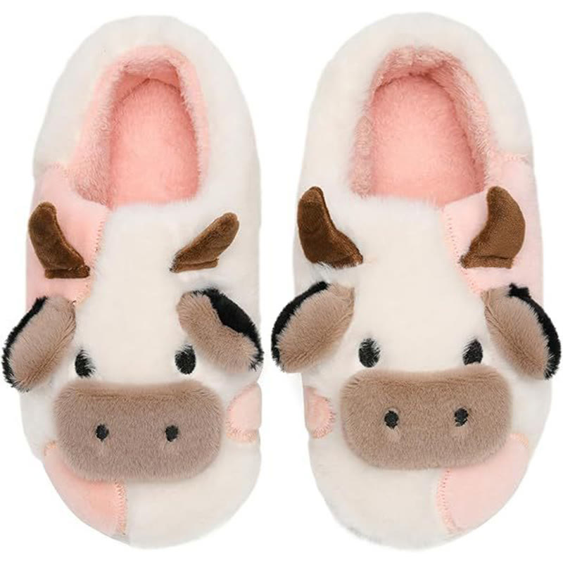 Plus Size Dairy Cow Slippers - White - EU50-51(US15-16) - image 5