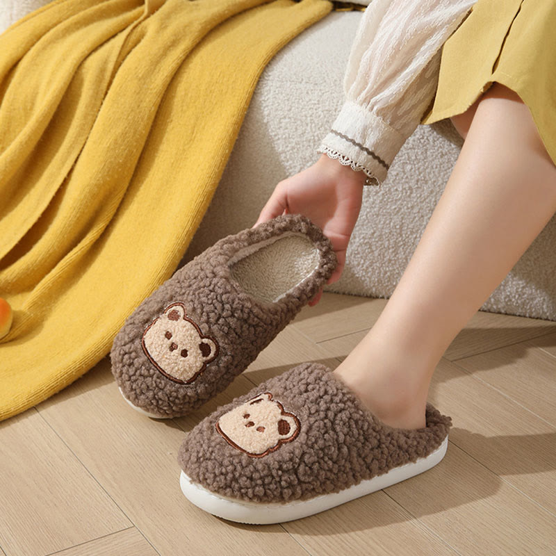 Plus Size Cartoon Bear Slippers - image 5