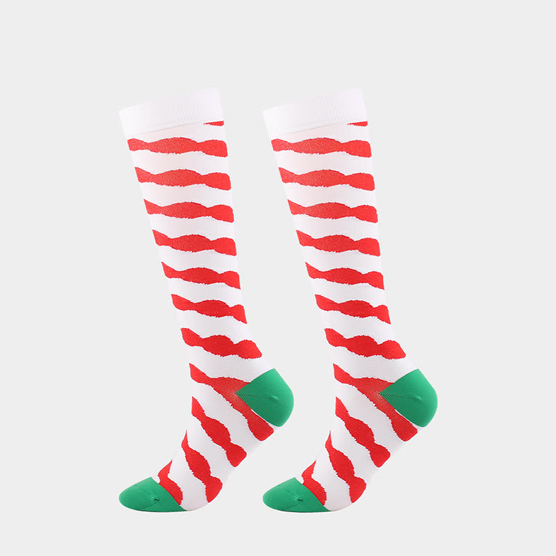 Christmas Cats Dogs Compression Socks(4 Pairs)