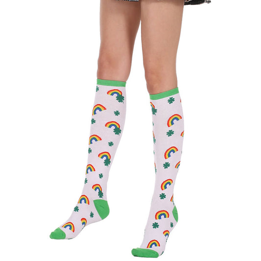 Rainbow Knee High Socks(3 Pairs)