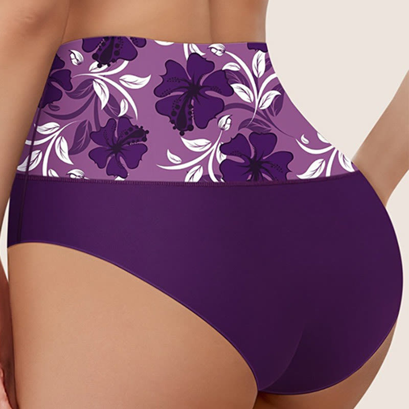 Plus Size Pure Color Flowers Panty(3 Packs)