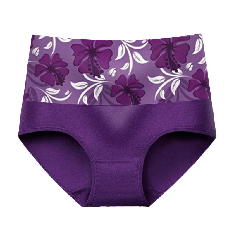 Plus Size Pure Color Flowers Panty(3 Packs)