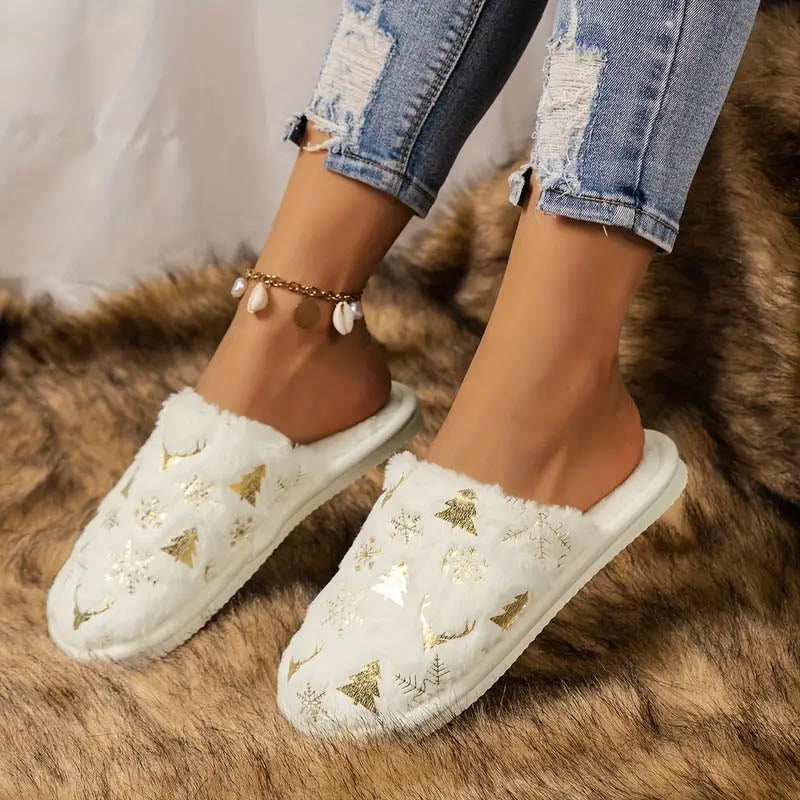 Plus Size Christmas Tree Slippers - image 7