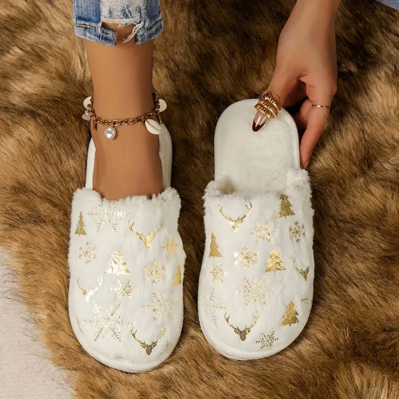 Plus Size Christmas Tree Slippers - image 6