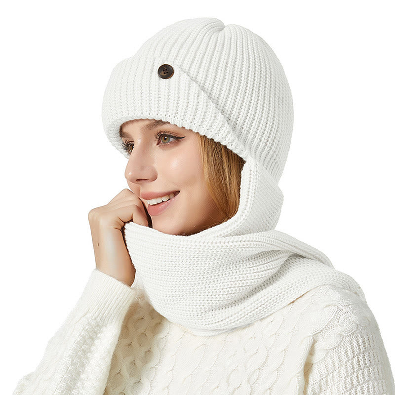 Ear Protection Beanie Scarf 2 In 1 Set