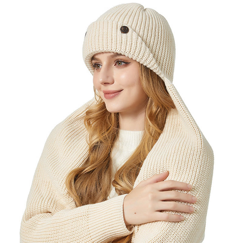 Ear Protection Beanie Scarf 2 In 1 Set