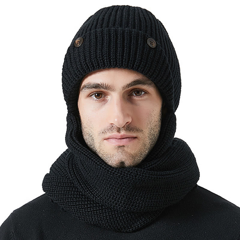 Ear Protection Beanie Scarf 2 In 1 Set