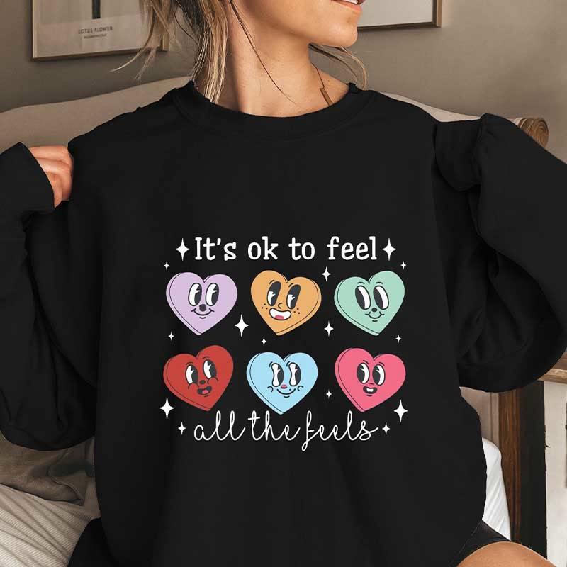Plus Size Love Emoticon Sweatshirt