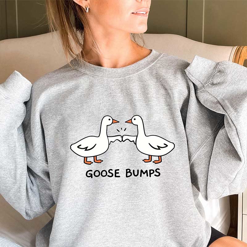 Plus Size Goose Bumps Sweatshirt - Grey - 3XL - image 2