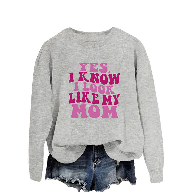 Plus Size Purple Letters Sweatshirt