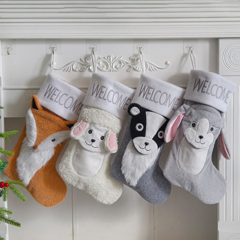 Plus Size Skunk Fox Handing Socks(4 Pairs) - image 3