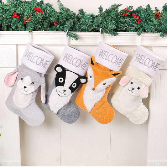 Plus Size Skunk Fox Handing Socks(4 Pairs) - image 1