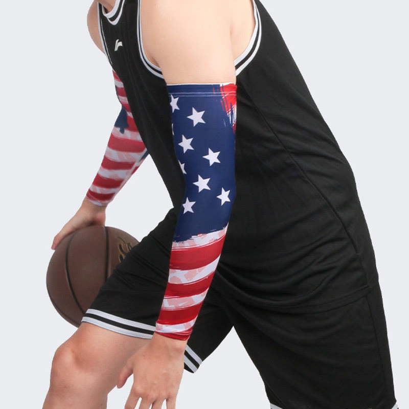 American Flag Compression Arm Sleeves