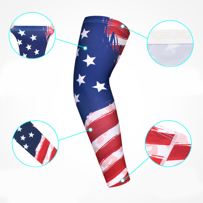 American Flag Compression Arm Sleeves