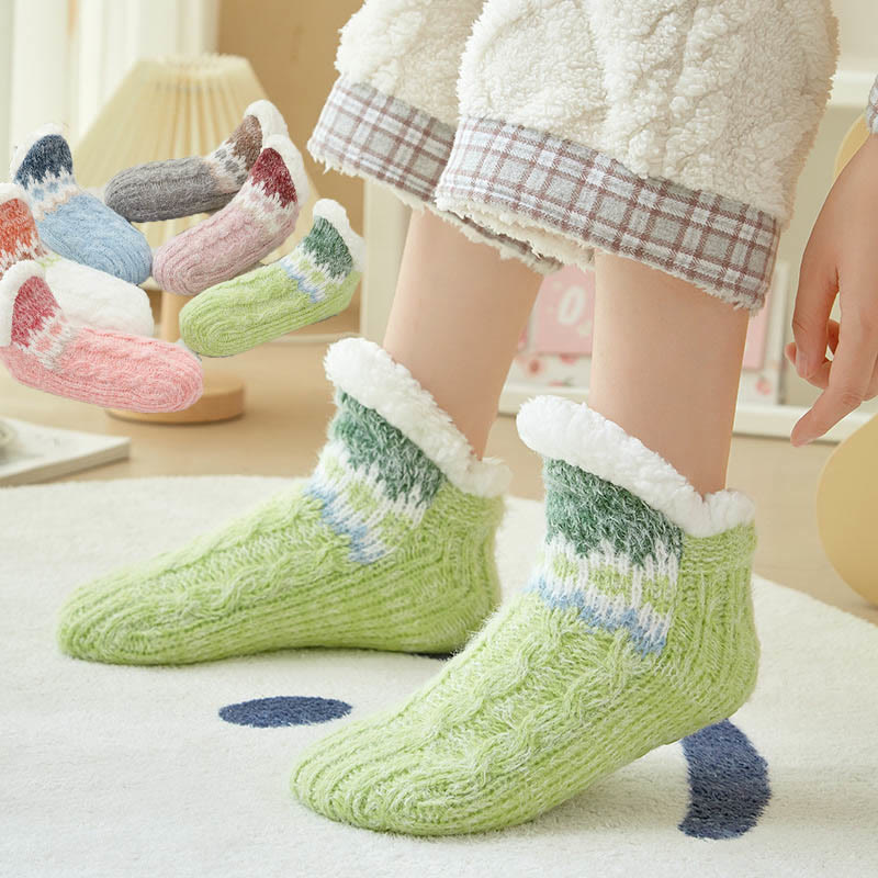 Plus Size Lambswool Slipper Socks - image 0