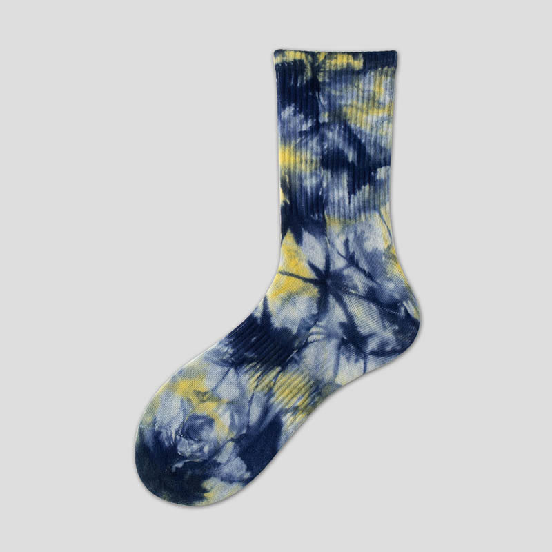 Plus Size Fashion Tie Dye Quarter Socks(5 Pairs)