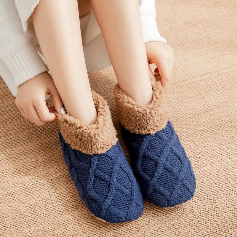 Plus Size Non Slip Fuzzy Slipper Socks