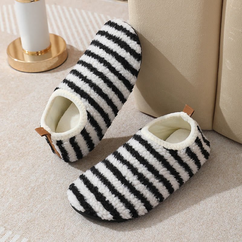 Plus Size Comfort Pinstripe Slippers