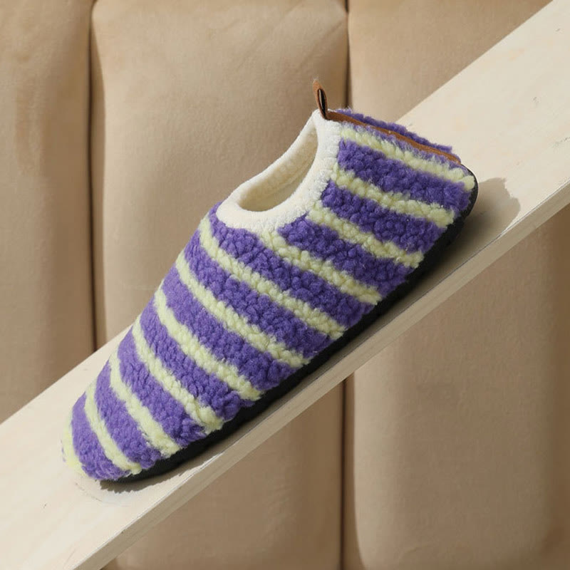 Plus Size Comfort Pinstripe Slippers