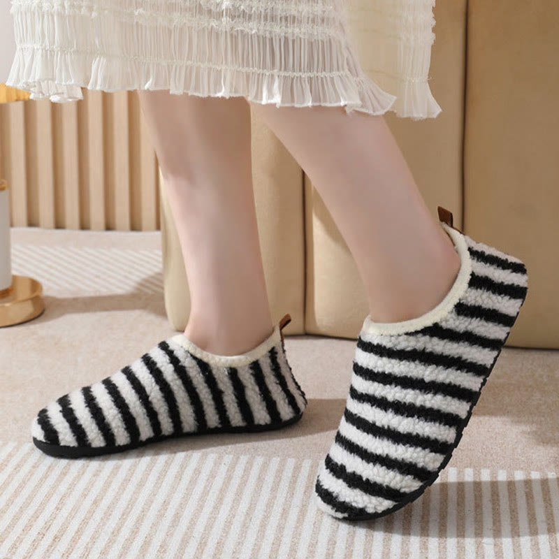Plus Size Comfort Pinstripe Slippers