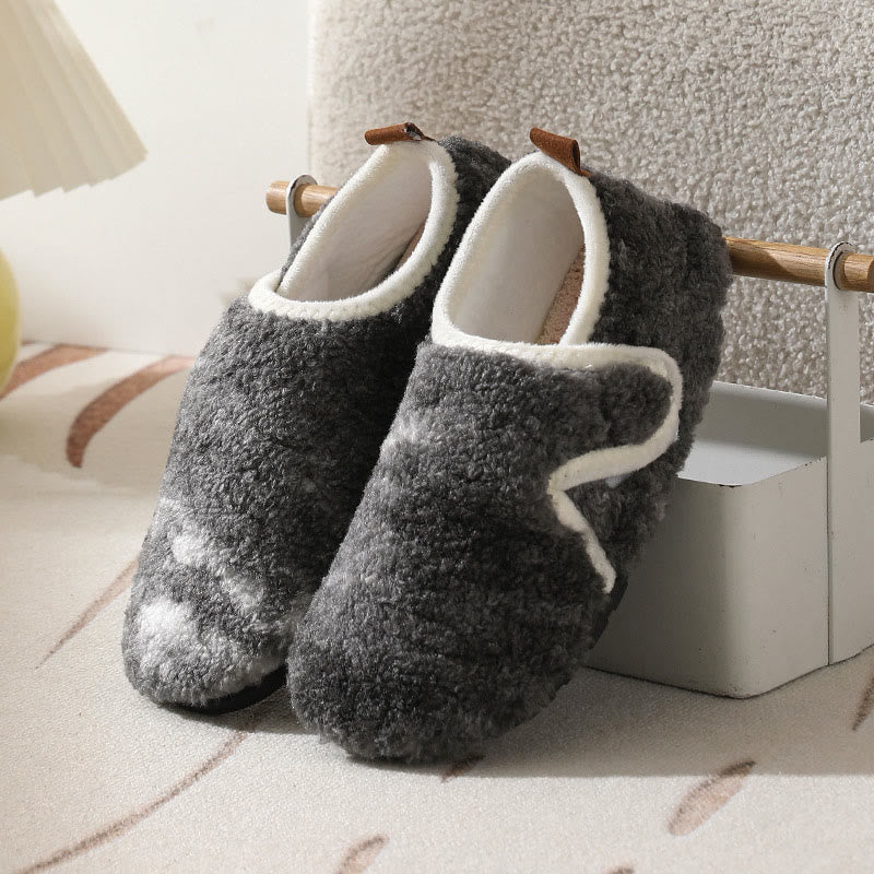 Plus Size Rip Tape Slippers - Black - EU43-44(US9-10) - image 11