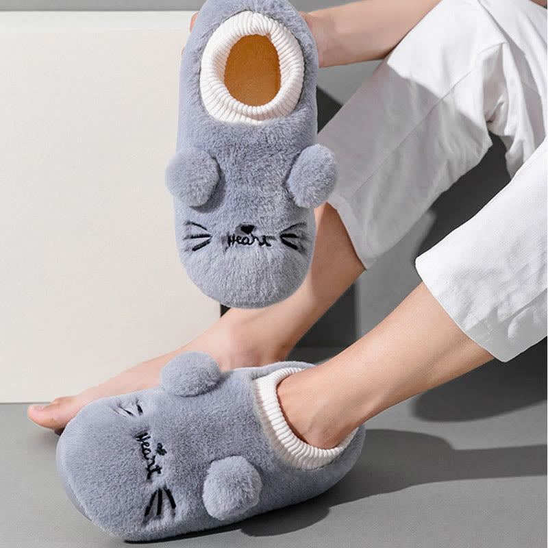 Plus Size Cartoon Cat Slippers - image 2