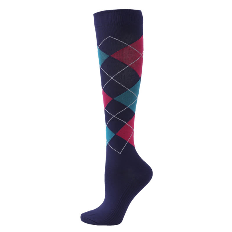 Diamond Lattice Compression Socks(3 Pairs)