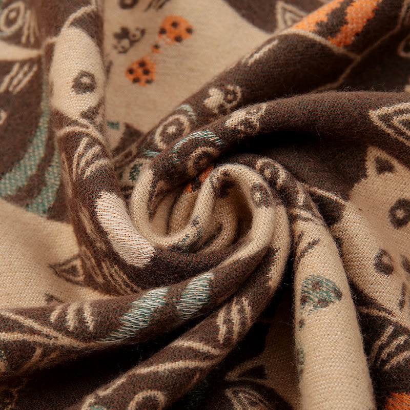 Cartoon Cat Blanket Scarf - image 6