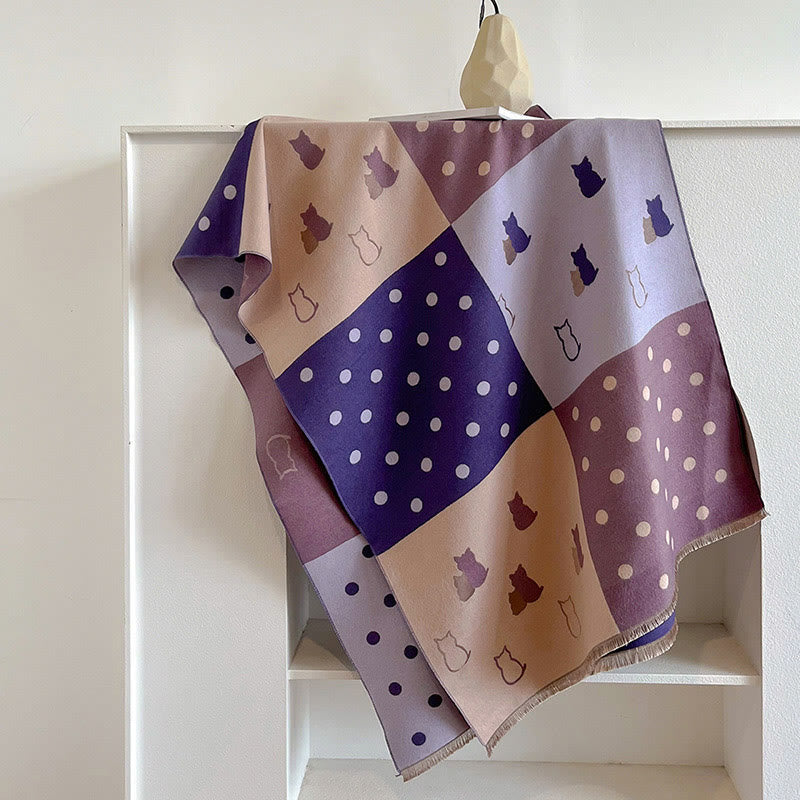 Polka Dots Soft Blanket Scarf