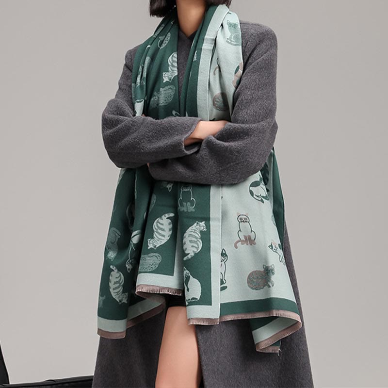 Stylish Cat Soft Blanket Scarf