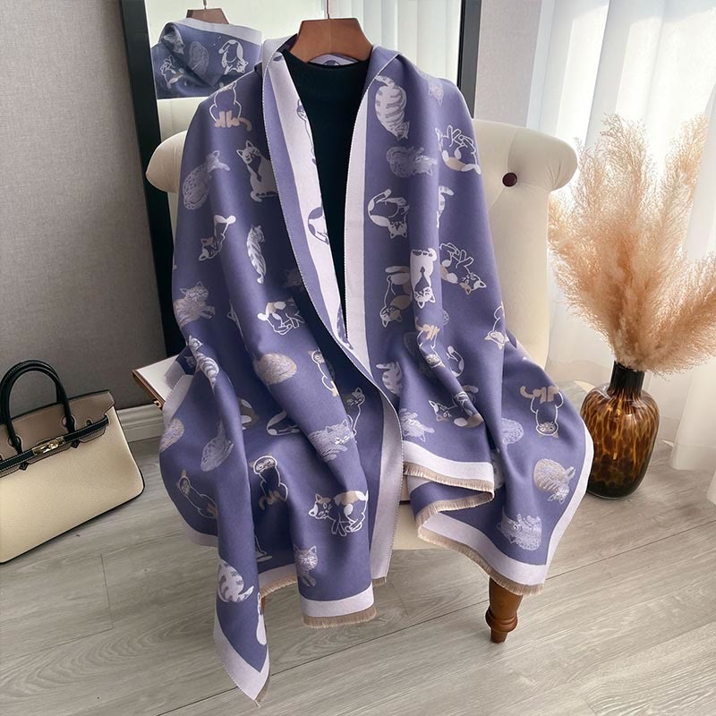 Stylish Cat Soft Blanket Scarf