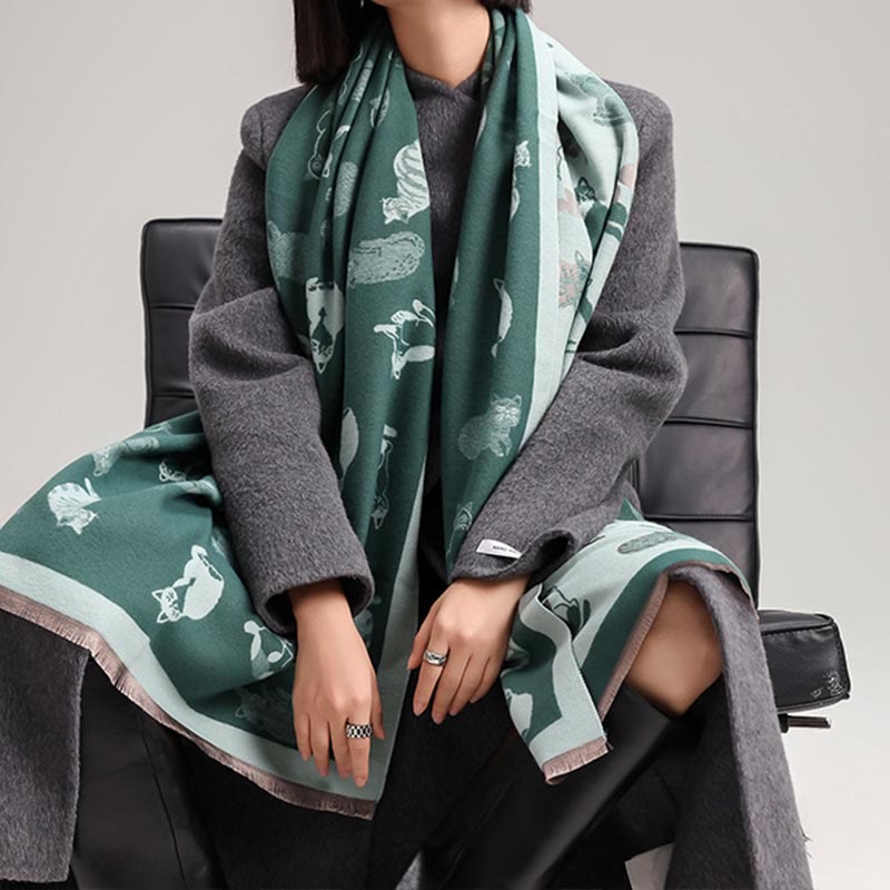 Stylish Cat Soft Blanket Scarf