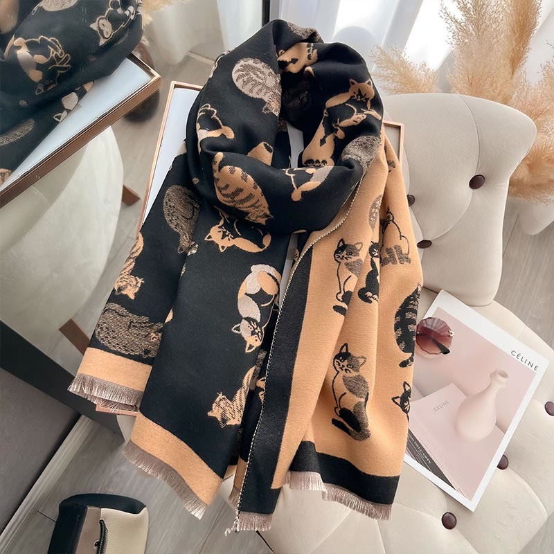 Stylish Cat Soft Blanket Scarf - image 8