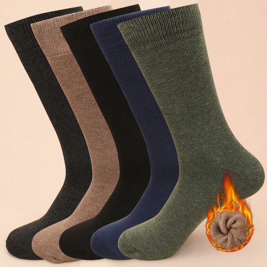 Plus Size Classical Crew Socks(5 Pairs) - Multicolor - EU39-44(US6-10) - image 0