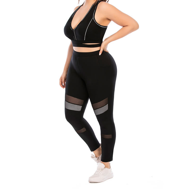 Plus Size Yoga Sports Set
