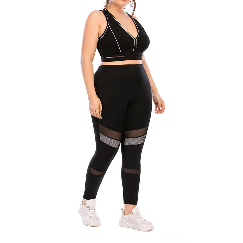 Plus Size Yoga Sports Set