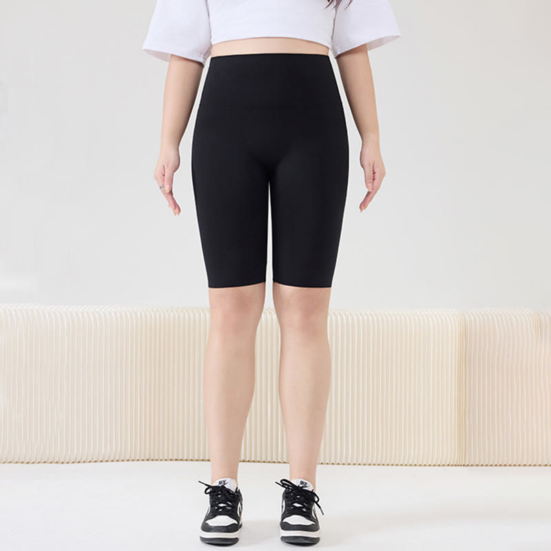 Plus Size High-Waist Biker Short