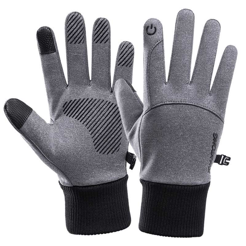Anti Slip Outdoor Warm Gloves - Grey - XL - image 6
