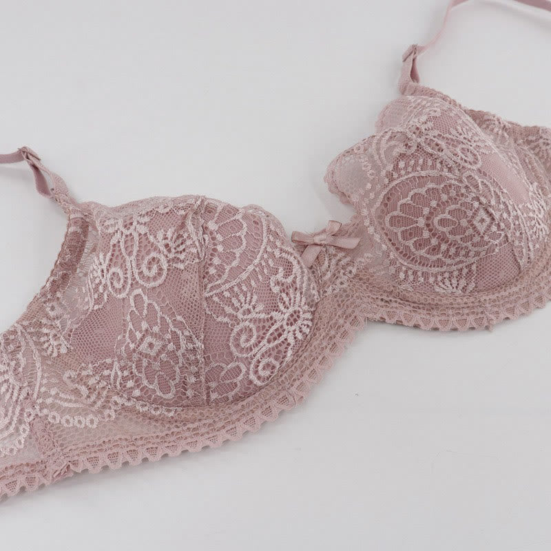 Sexy Sheer Lace Underwire Bra