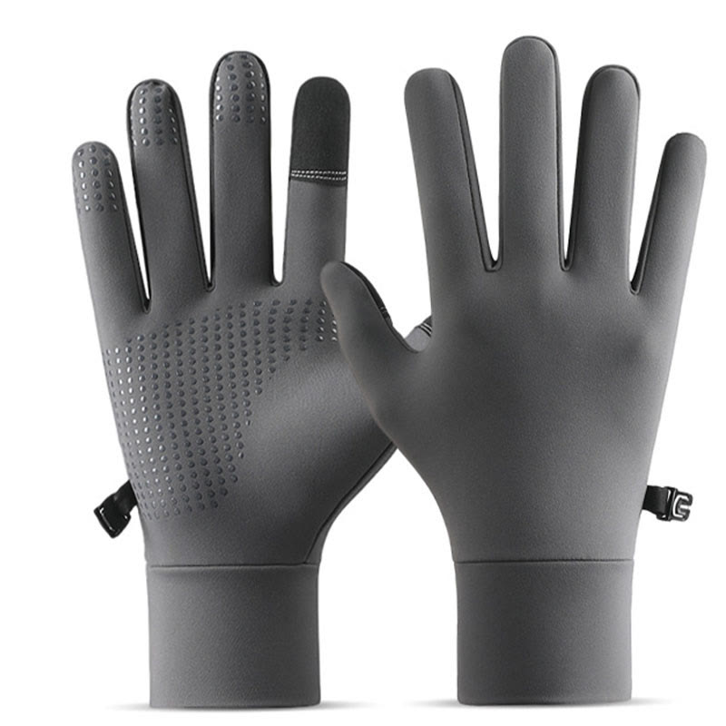 Touchscreen Warm Winter Gloves - Grey - XL - image 3