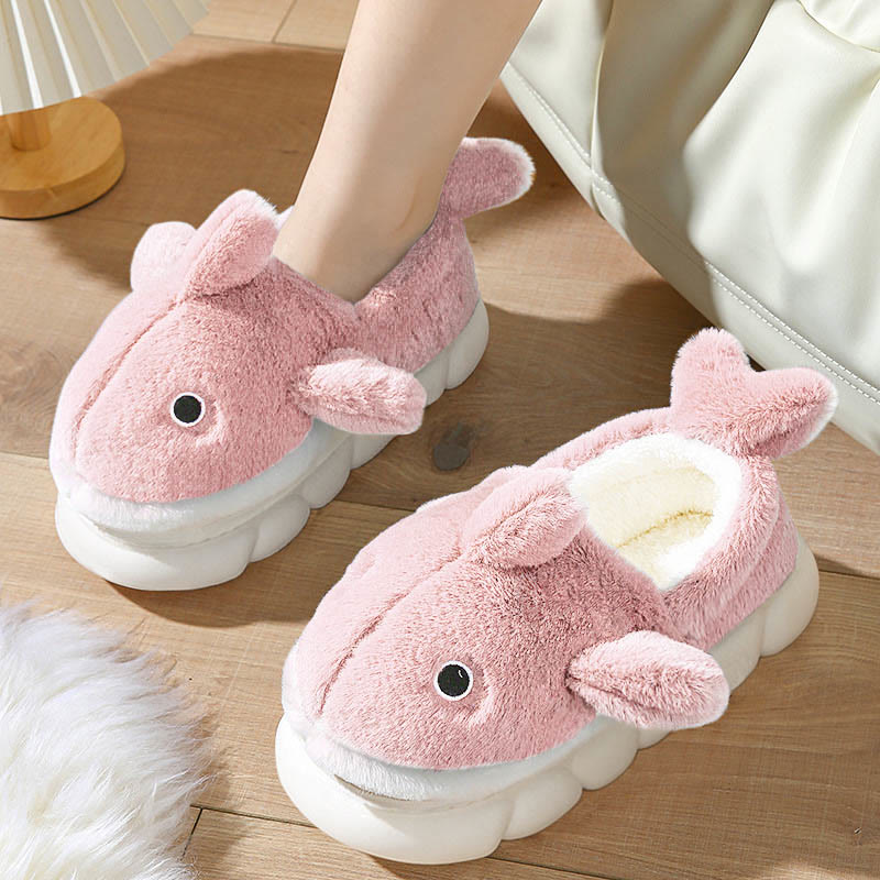 Plus Size Cute Whale Slippers - Pink - EU44-45(US9-10) - image 4