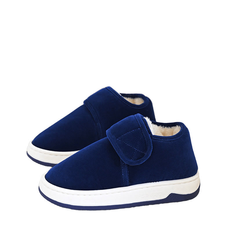 Plus Size Fuzzy Thickened Slippers - Navy Blue - EU43-44(US9-10) - image 10