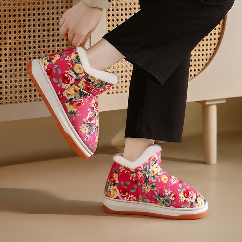 Plus Size Elegant flowers Slippers - image 2