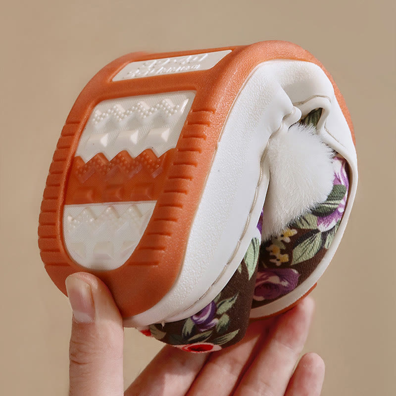 Plus Size Elegant flowers Slippers - image 4