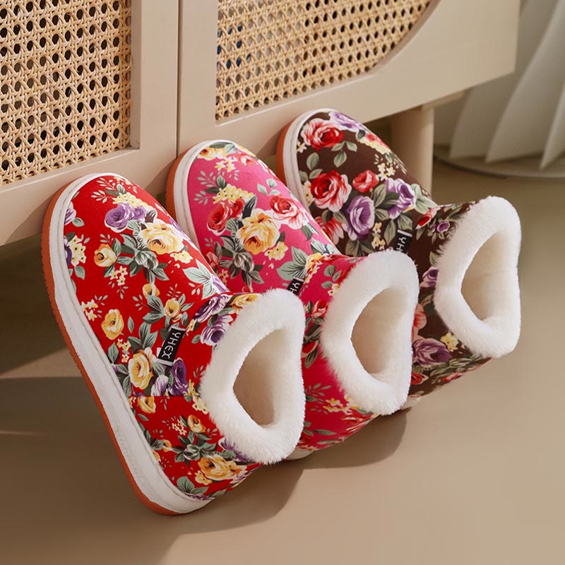 Plus Size Elegant flowers Slippers - image 6