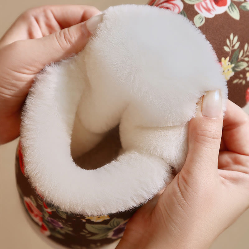 Plus Size Elegant flowers Slippers - image 4