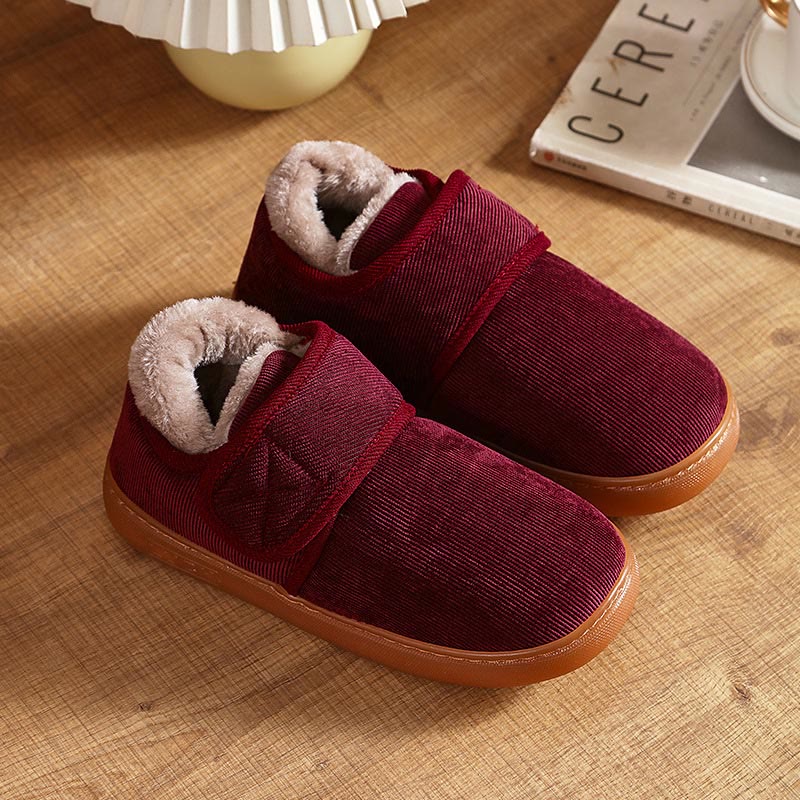 Plus Size Anti Slip Diabetic Slippers - Wine - EU44-45(US10-11) - image 13
